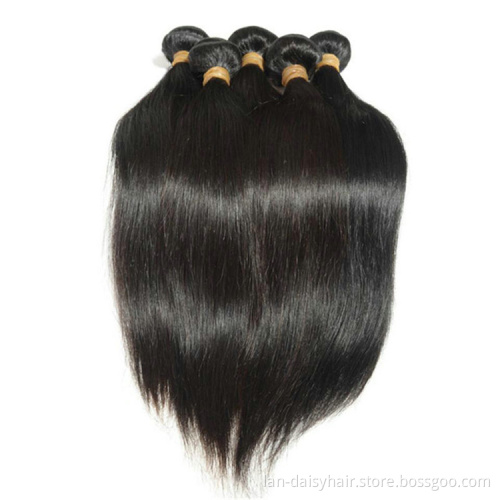 LAN DAISY No Shedding No Tangle 100% Real Human Hair Bundles Silky Straight Wave Hair
